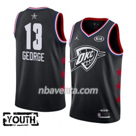 Camiseta Niños Oklahoma City Thunder Paul George 13 2019 All-Star Jordan Brand Negro Swingman